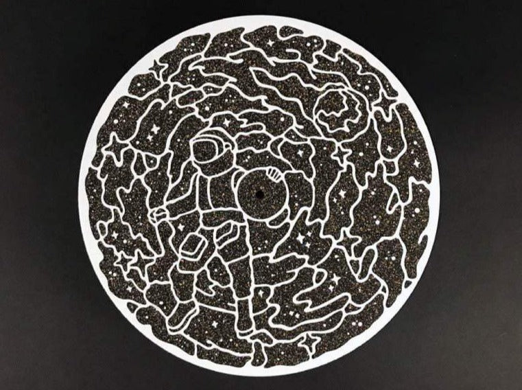 Deluxe VM Moonman Cork Turntable Mat - VINYL MOON