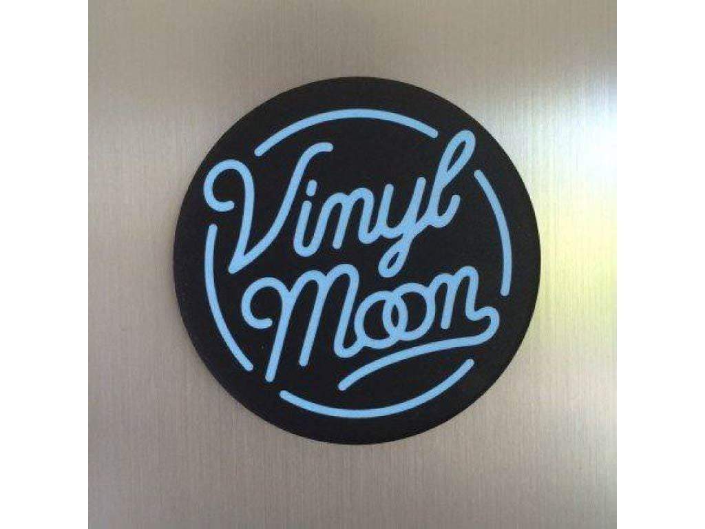 2″ VINYL MOON Logo Magnet (Black) - VINYL MOON