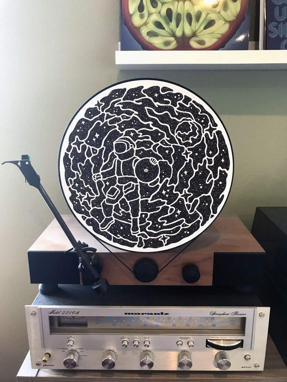 Deluxe VM Moonman Cork Turntable Mat - VINYL MOON