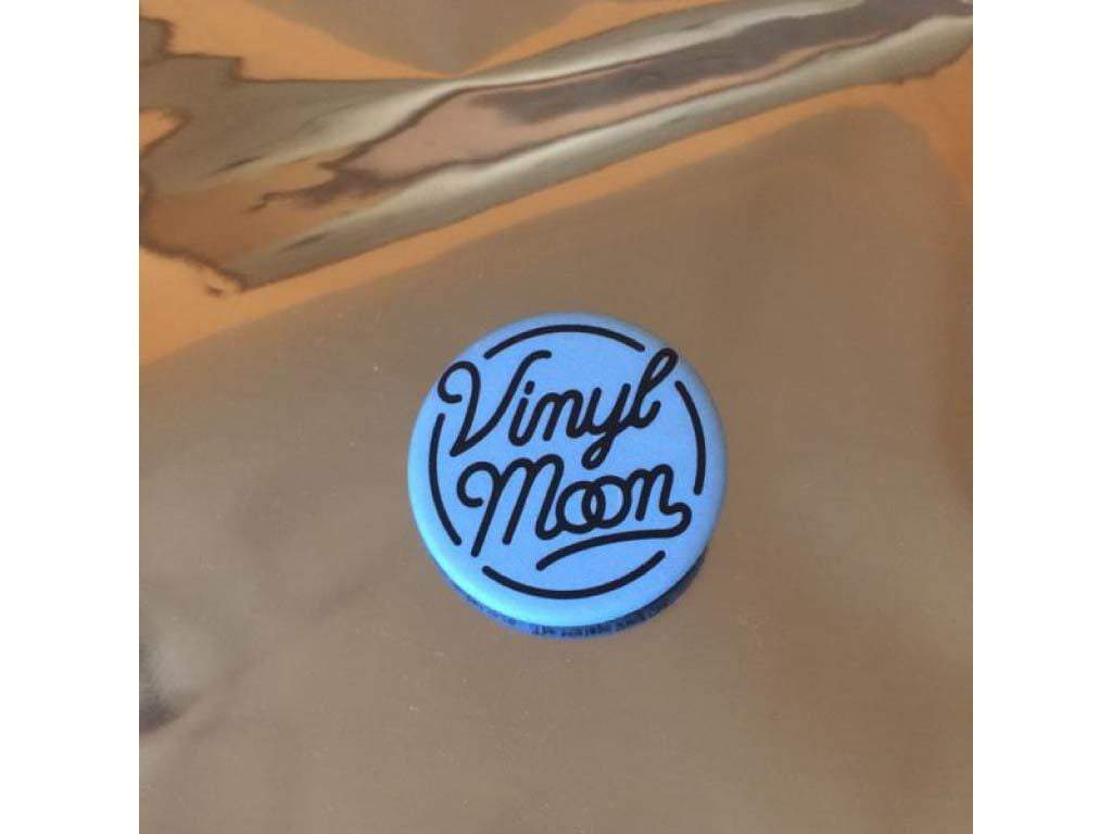 VINYL MOON Logo Button (Matte Blue) - VINYL MOON