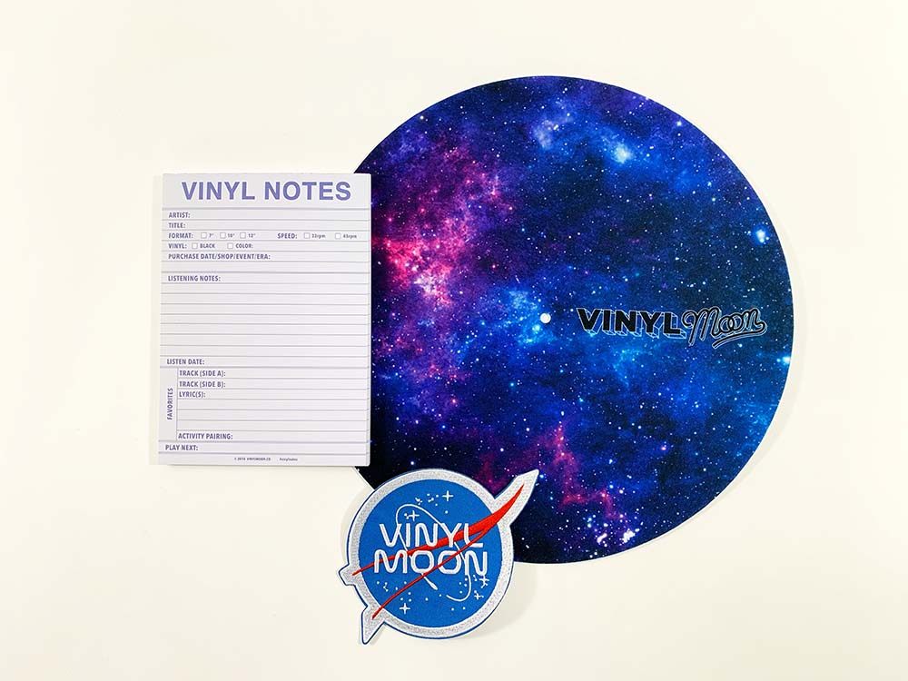 Load image into Gallery viewer, VM Starter Pack - VM Patch, Galaxy Slipmat, Vinyl Notes
